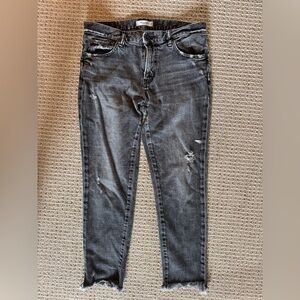 Moussy Vintage Distressed Black Jeans